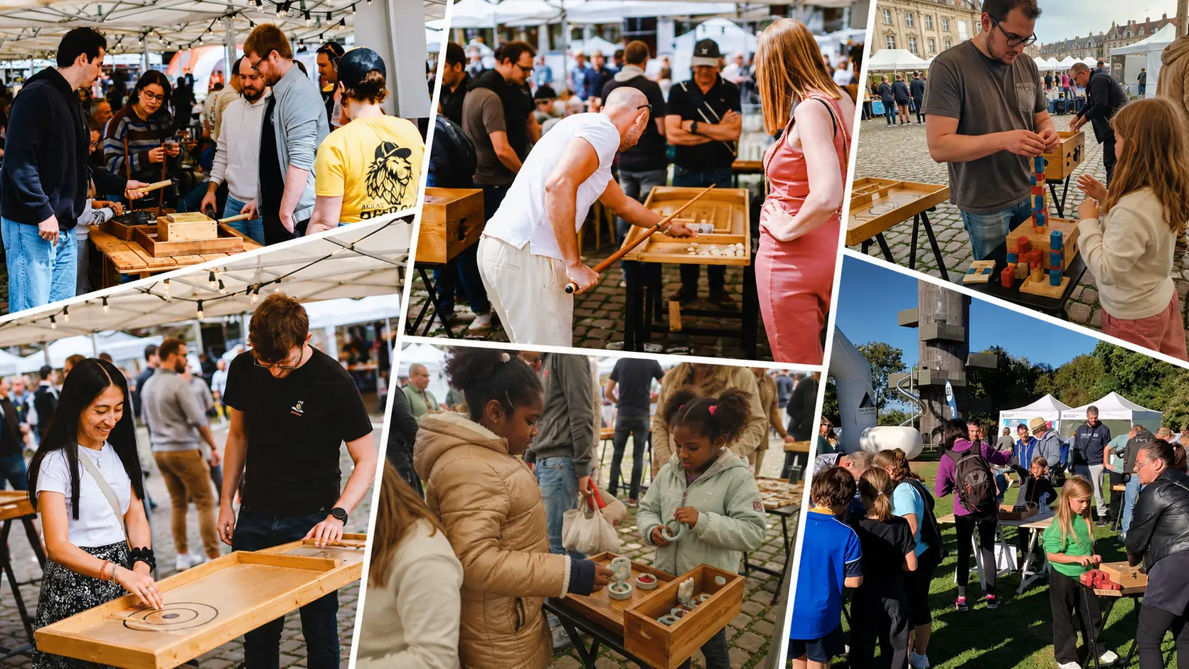 Animations événementielles Extra EVENTS avec jeux en bois, défis participatifs et événements autour d’Arras