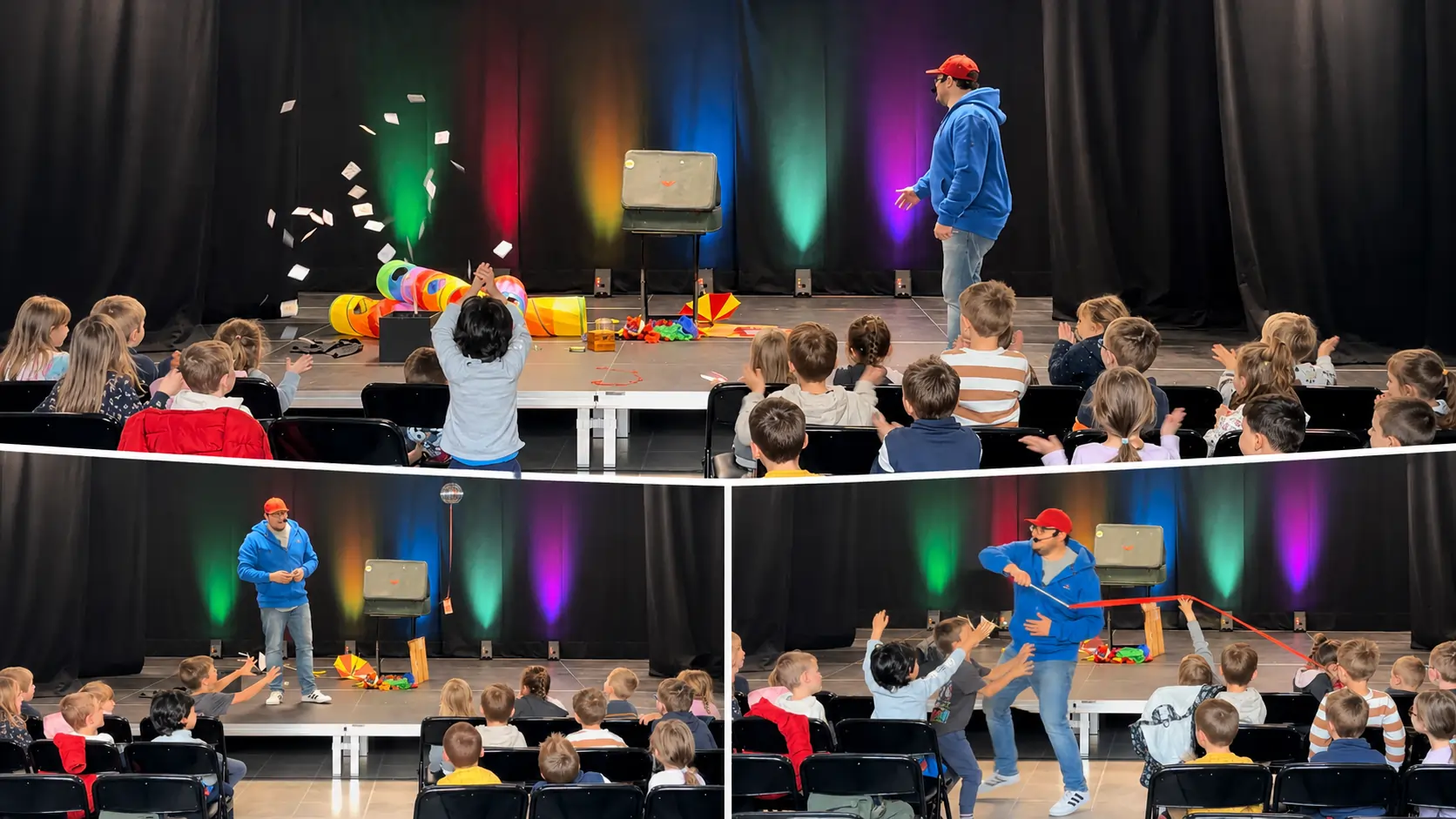 Spectacle magie jeune public Arras La Valise avec participation des enfants